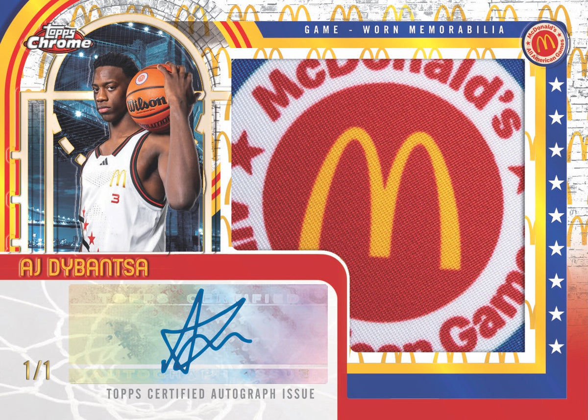 2025 Topps Chrome® McDonald’s All-American Basketball - Hobby Box - Sealed Case