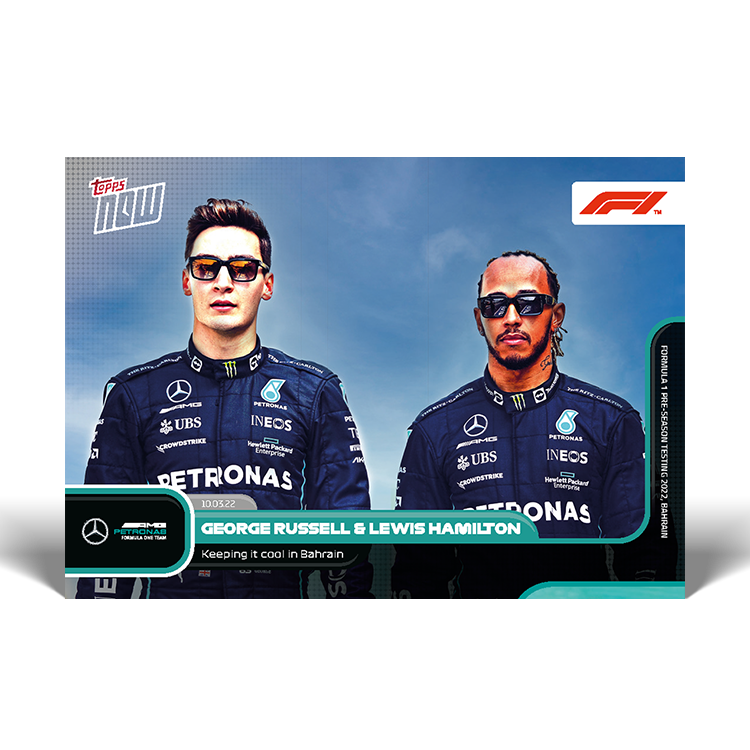 Road to...2022 -  Keeping It Cool In Bahrain - F1 Topps NOW® Card #P10 - PR: 5676