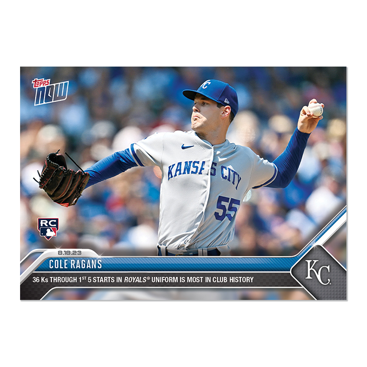Cole Ragans  - 2023 MLB Topps NOW® Card 722 - PR: 537