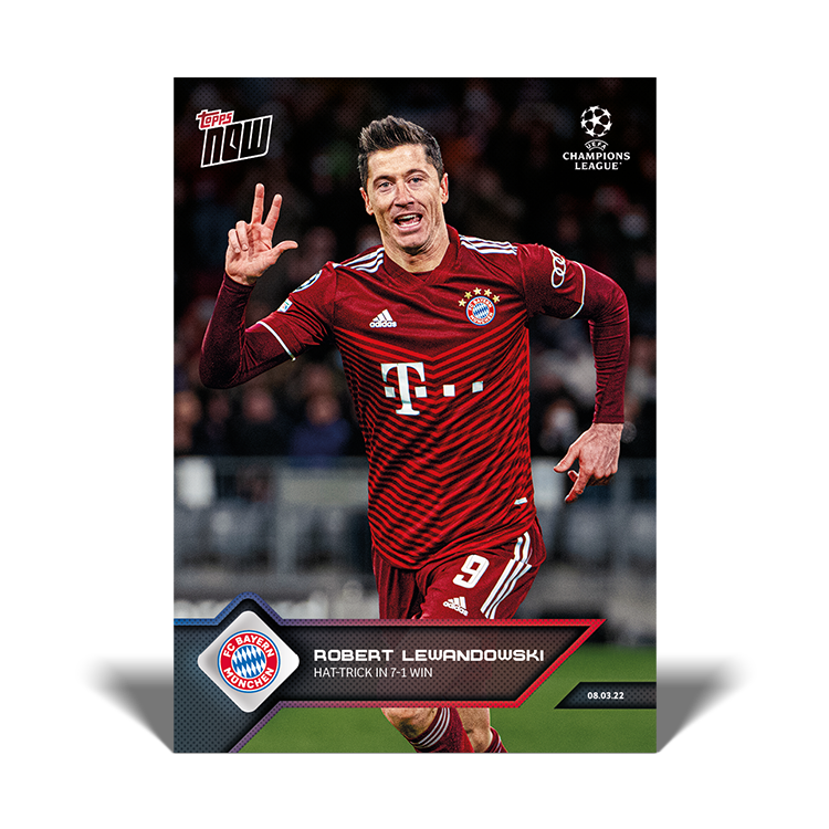 Hat-Trick in 7-1 win - UCL Topps NOW® Card #119 - PR: 915