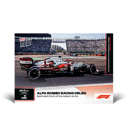 Best team finish of the season so far - F1 Topps NOW® Card #70 - PR: 1500