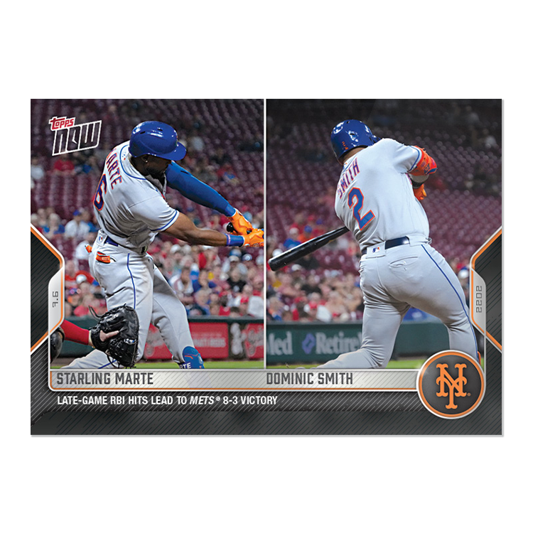 Starling Marte/Dominic Smith  - 2022 MLB Topps NOW® Card 477 - PR: 379