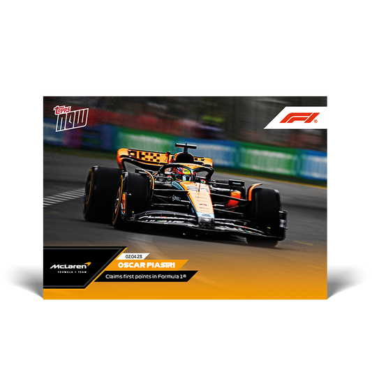 Rookies claims first points in Formula 1 (r) - F1 Topps NOW® Card #008 - PR: 1752
