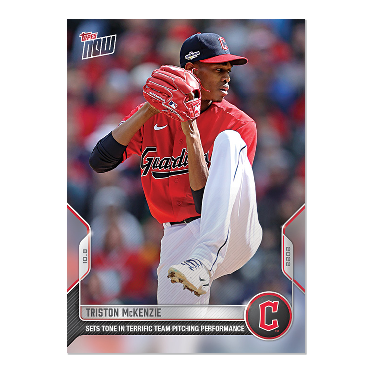 Triston McKenzie - 2022 MLB Topps NOW® Card 1042 - PR: 481