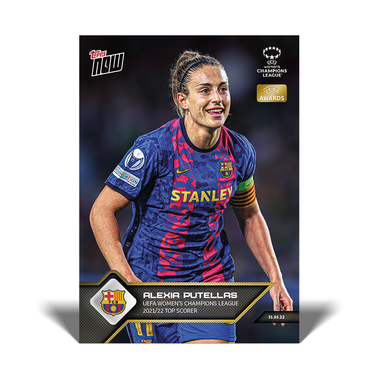 UEFA Women's Champions League 2021-22 Top Scorer   - UCL Topps NOW® Card #168 - PR: 1816