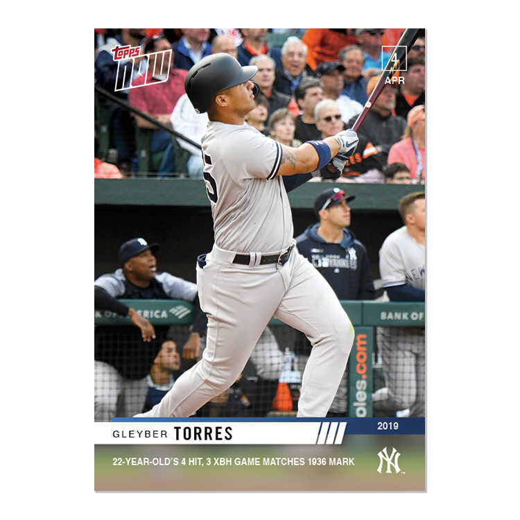 Gleyber Torres - MLB Topps NOW® Card 42 - Print Run: 471