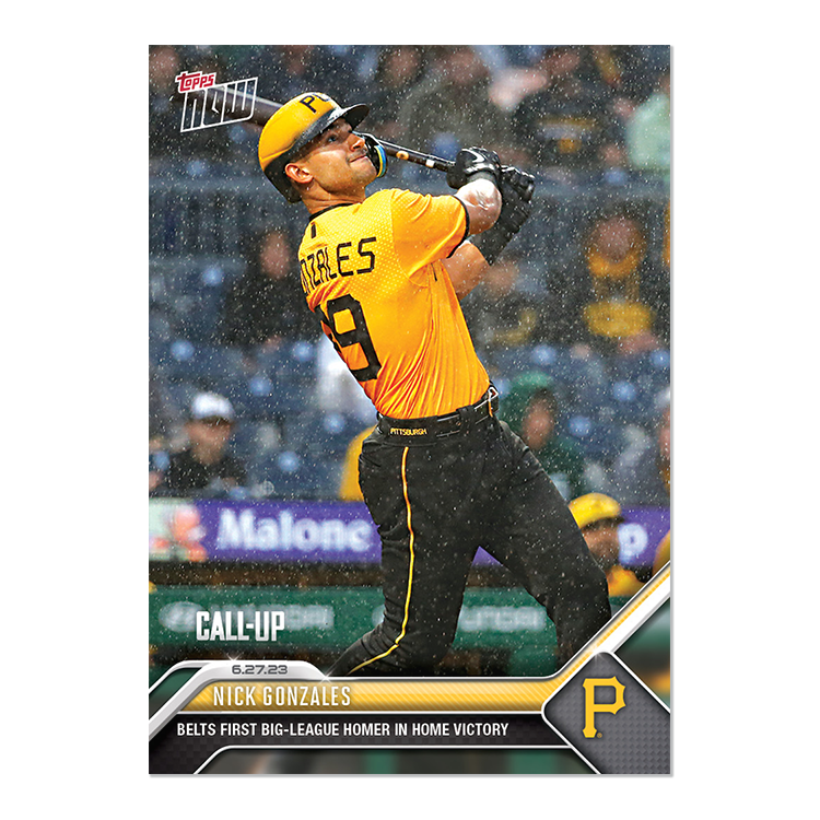 Nick Gonzales  - 2023 MLB Topps NOW® Card 501 - PR: 1394
