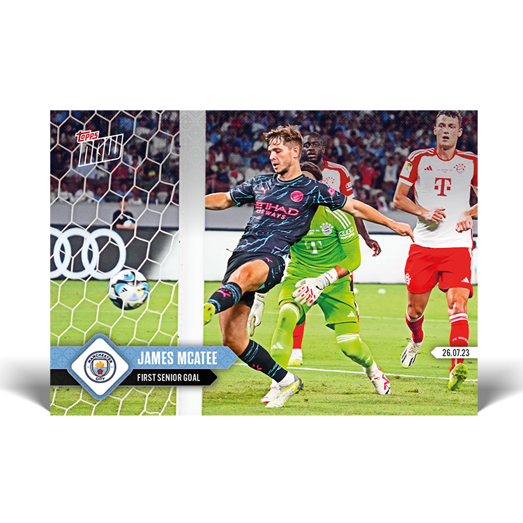 First senior goal - MANCHESTER CITY Topps NOW® Card #003