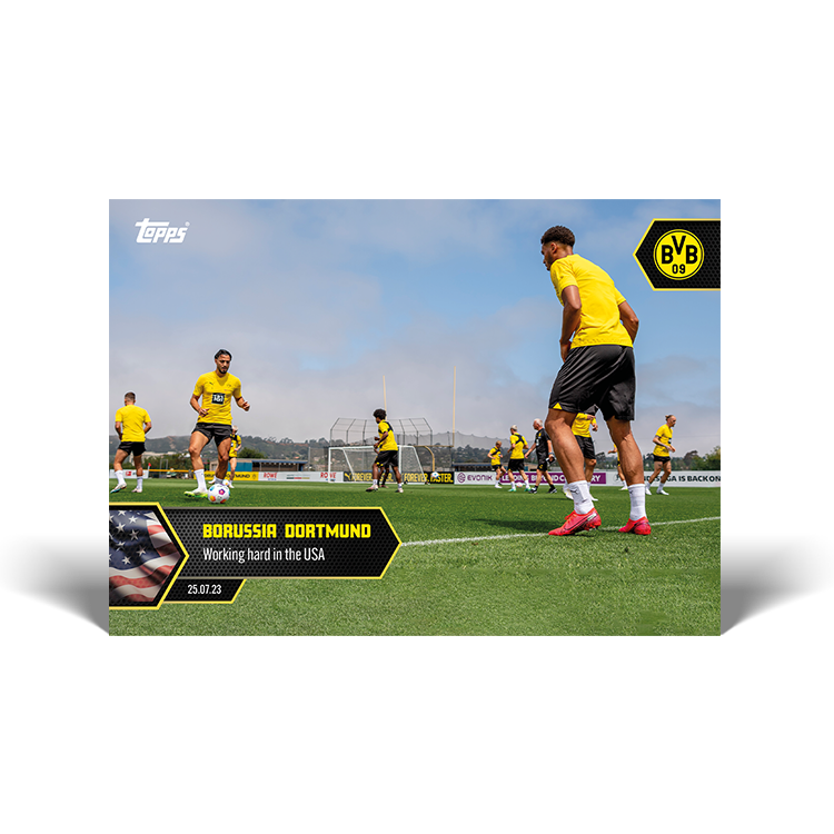 Working hard in the USA - BVB Topps NOW® Card #003 - PR: 82