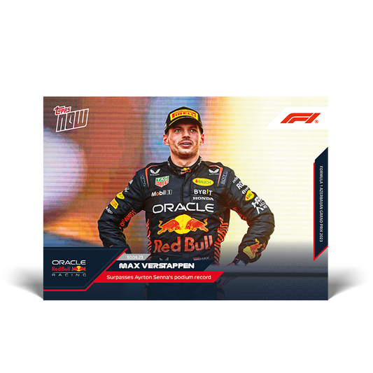 81st podium surpasses Senna - F1 Topps NOW® Card #012 - PR: 1562