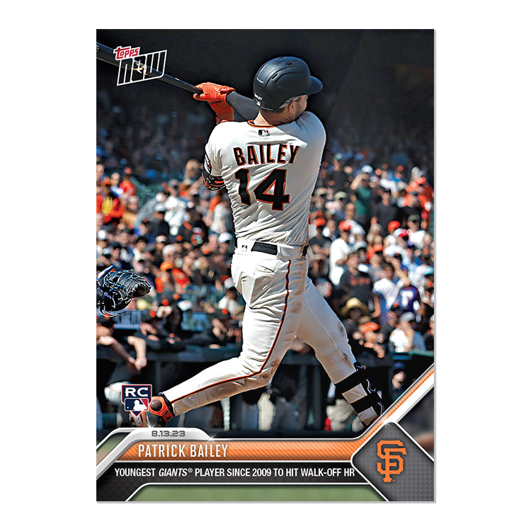 Patrick Bailey  - 2023 MLB Topps NOW® Card 703 - PR: 1139