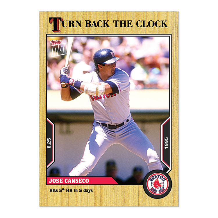 Jose Canseco  - 2022 MLB Topps NOW® Turn Back The Clock - Card 148 - PR: 266