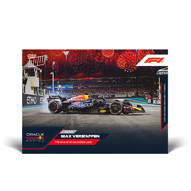 Max Verstappen - The end of an incredible year - F1 Topps NOW® Card #71 - PR: 2946
