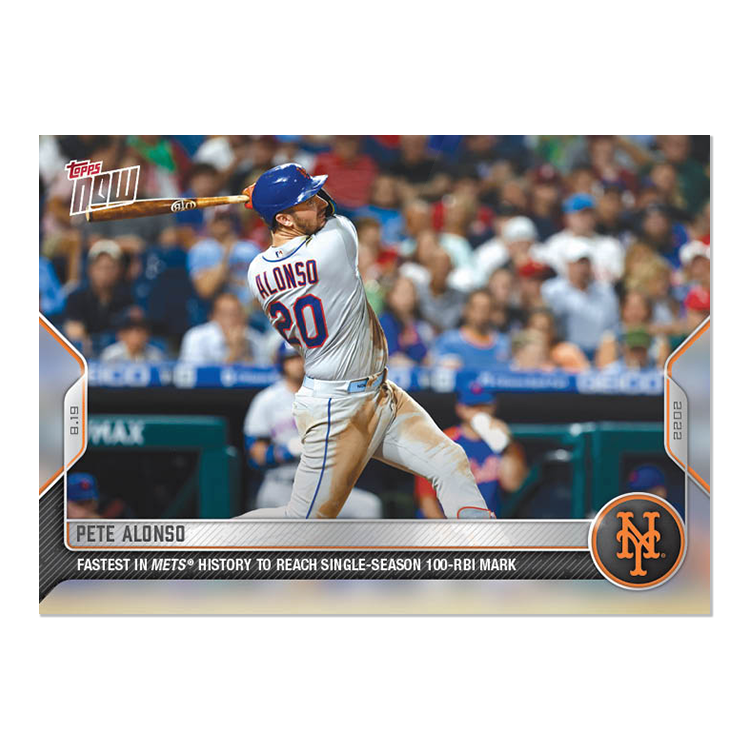 Pete Alonso  - 2022 MLB Topps NOW® Card 738 - PR: 623