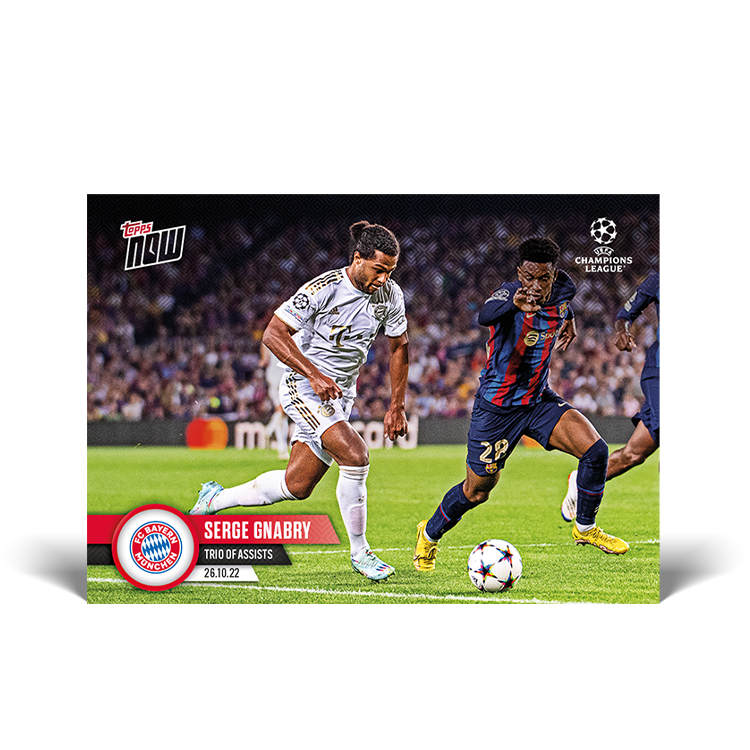 Trio of assists - UCL Topps NOW® Card #54 - PR: 153