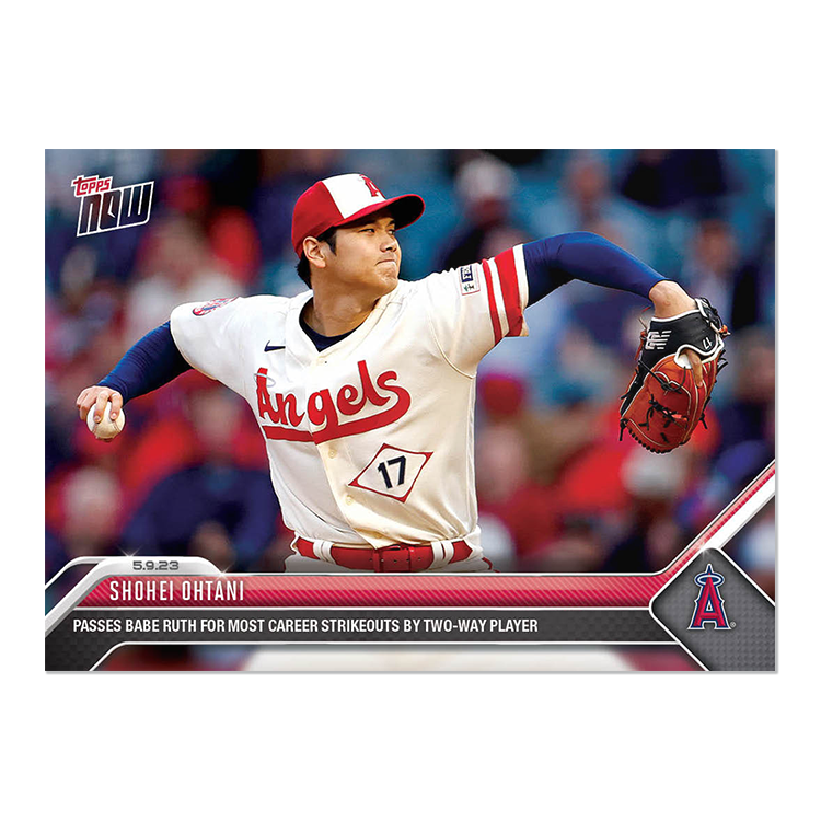 Shohei Ohtani  - 2023 MLB Topps NOW® Card 262 - PR: 8916