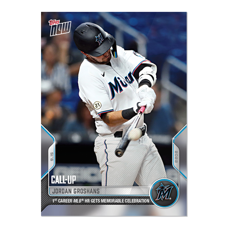 Jordan Groshans  - 2022 MLB Topps NOW® Card 907 - PR: 402