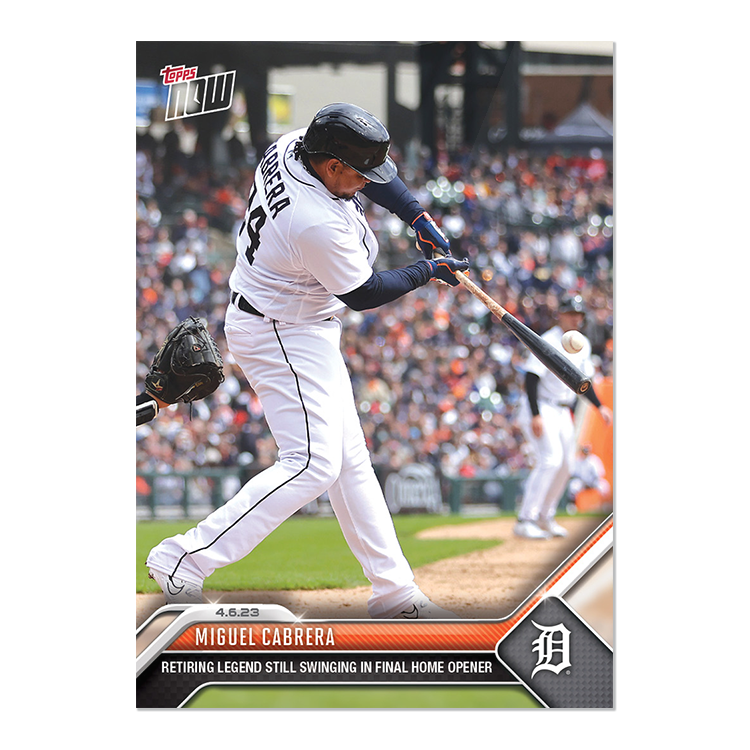 Miguel Cabrera  - 2023 MLB Topps NOW® Card 61 - PR: 1877