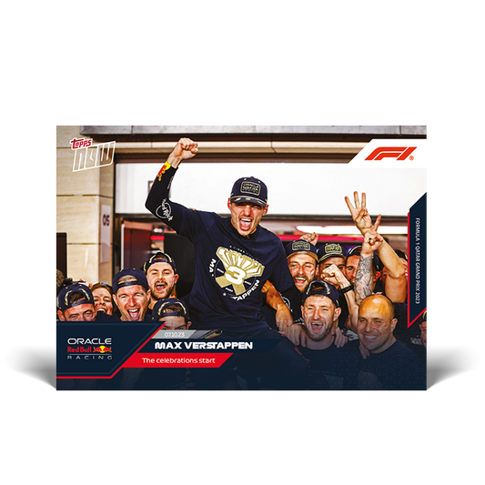 Max Verstappen - The celebrations start - F1 Topps NOW® Card #55 - PR: 1448