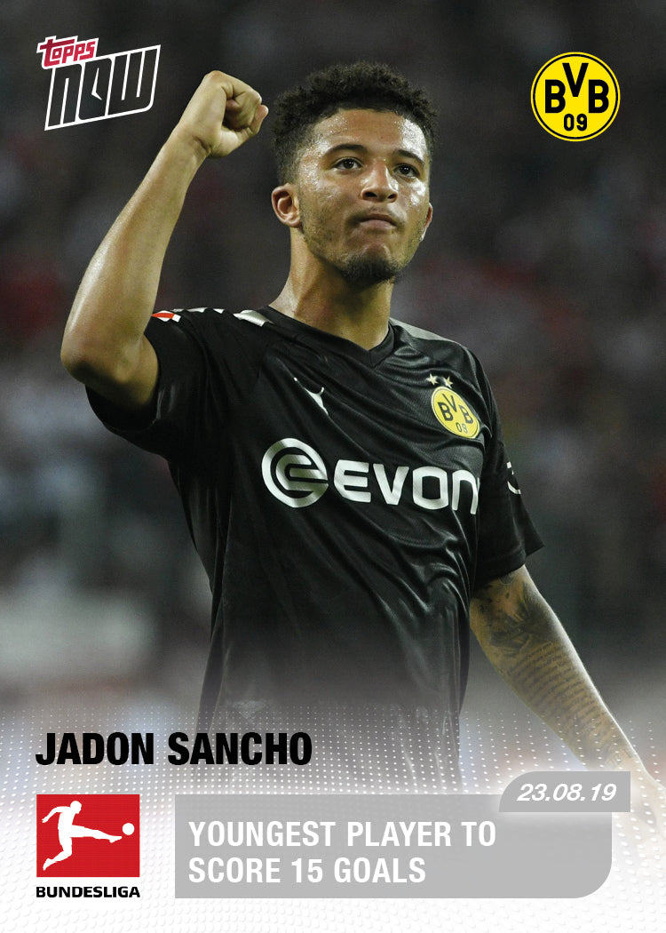 Youngest Player to score 15 goals - Bundesliga Topps NOW® Card #6 - Print Run: 48