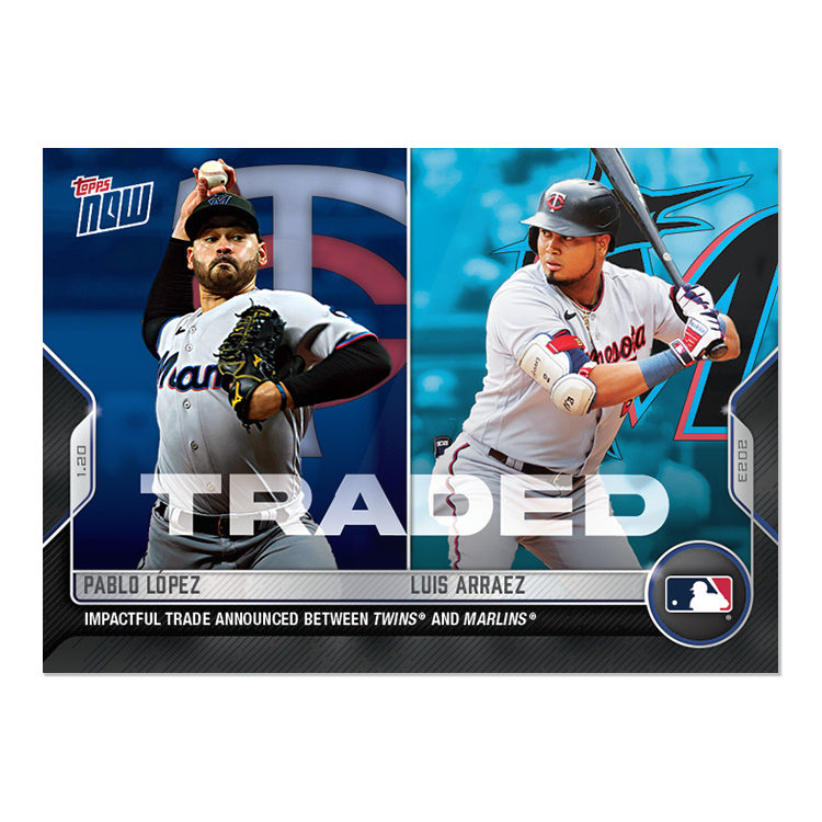 Pablo López/Luis Arraez  - 2022 MLB Topps NOW® Card OS59 - PR: 430