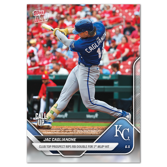 Jac Caglianone - 2025 MLB Topps NOW® - Card 262 - LOOK FOR AUTOS