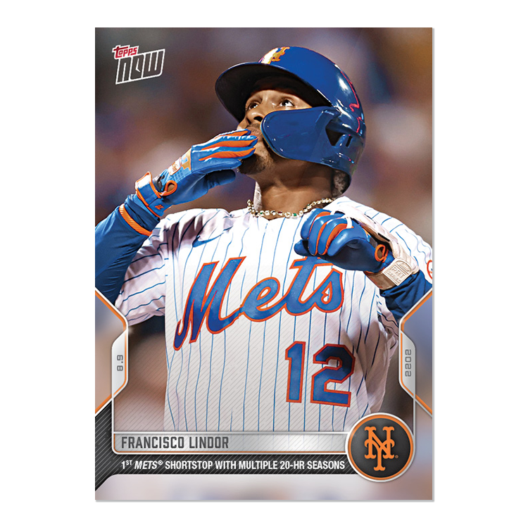 Francisco Lindor  - 2022 MLB Topps NOW® Card 674 - PR: 491