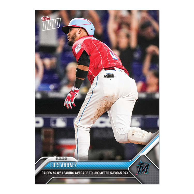 Luis Arraez  - 2023 MLB Topps NOW® Card 382 - PR: 313