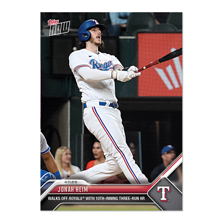 Jonah Heim  - 2023 MLB Topps NOW® Card 105 - PR: 278