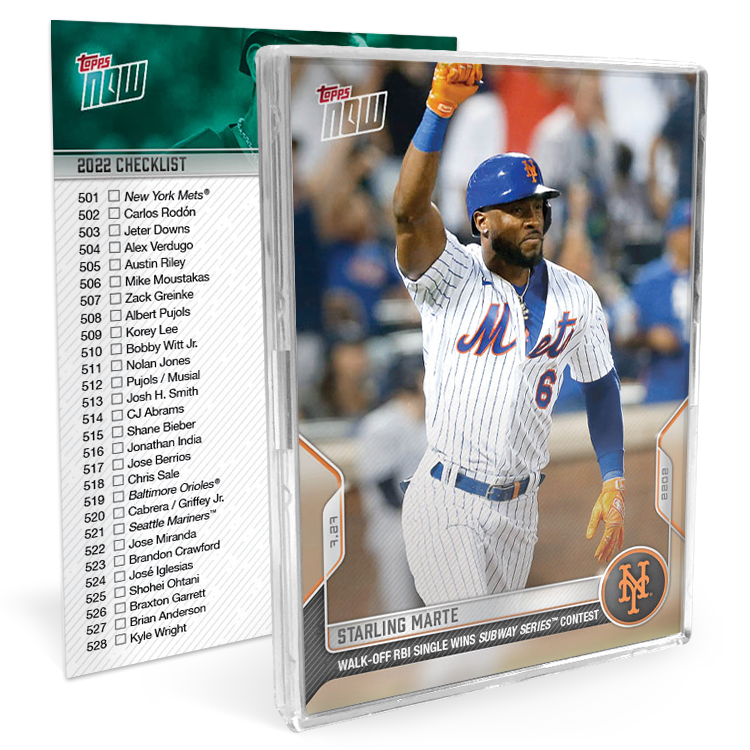 10 - Card Bundle - 2022 MLB Topps NOW® Cards: 600-609 PLUS Free Checklist Card #501-600