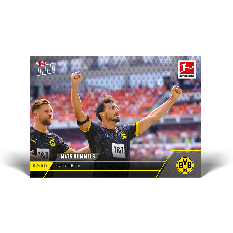 Mats Hummels - Historical Brace - Bundesliga Topps NOW® Card #25 - PR: 159