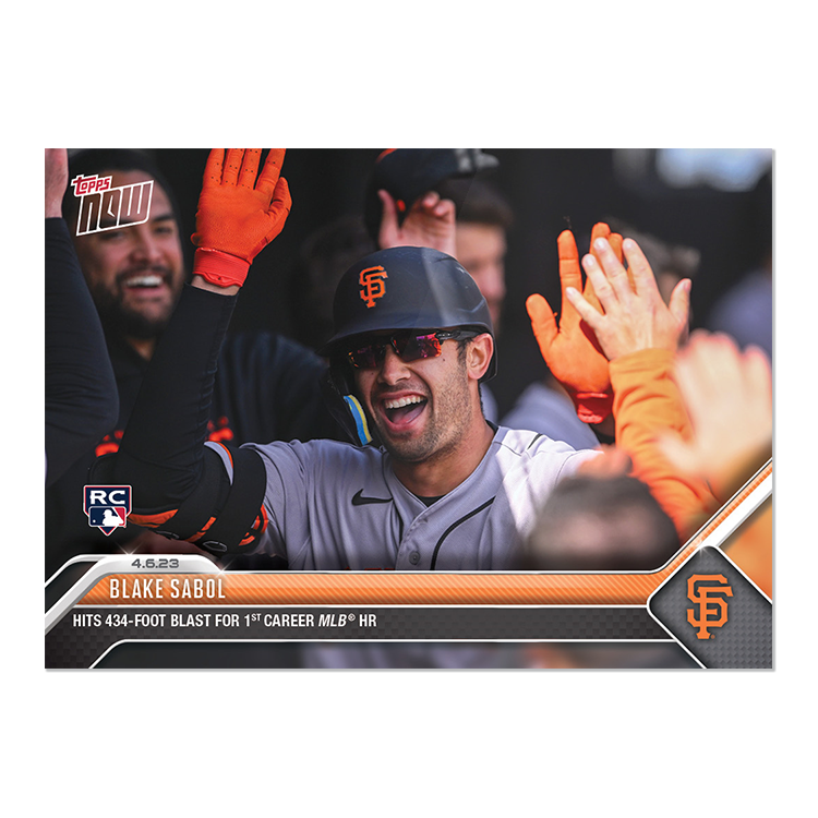 Blake Sabol  - 2023 MLB Topps NOW® Card 62 - PR: 579
