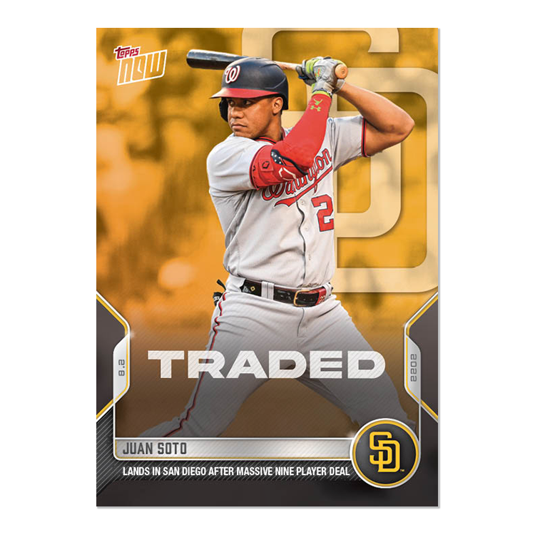 Juan Soto  - 2022 MLB Topps NOW® Card 636 - PR: 3093