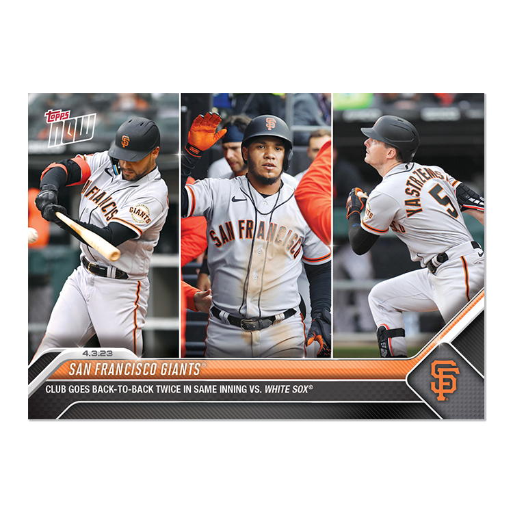 San Francisco Giants  - 2023 MLB Topps NOW® Card 38 - PR: 393