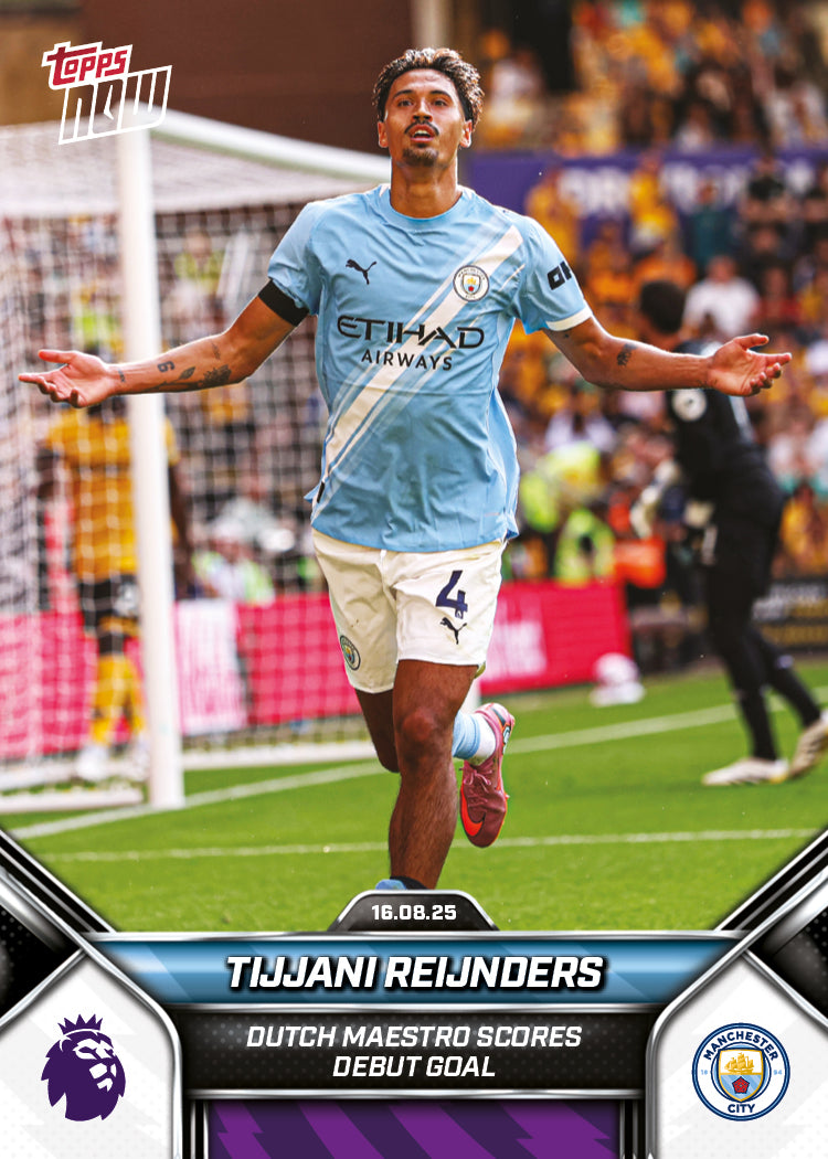 Tijjani Reijnders - 2025-26 Premier League Topps NOW® - Card 1
