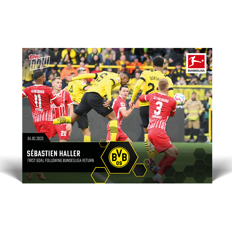 First goal following Bundesliga return - Bundesliga Topps NOW® Card #127 - PR: 226