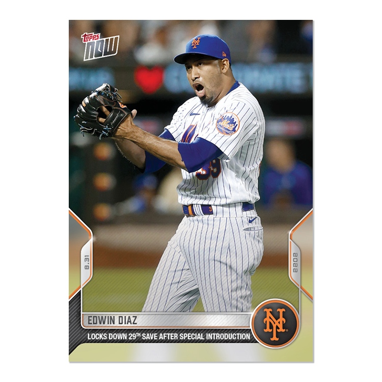 Edwin Diaz  - 2022 MLB Topps NOW® Card 814 - PR: 984