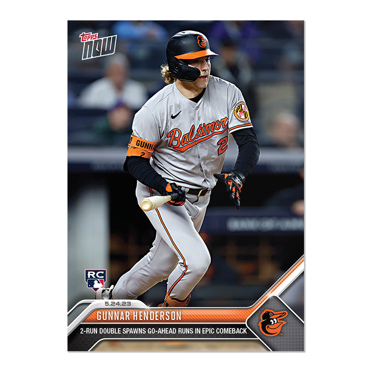 Gunnar Henderson  - 2023 MLB Topps NOW® Card 342 - PR: 1257