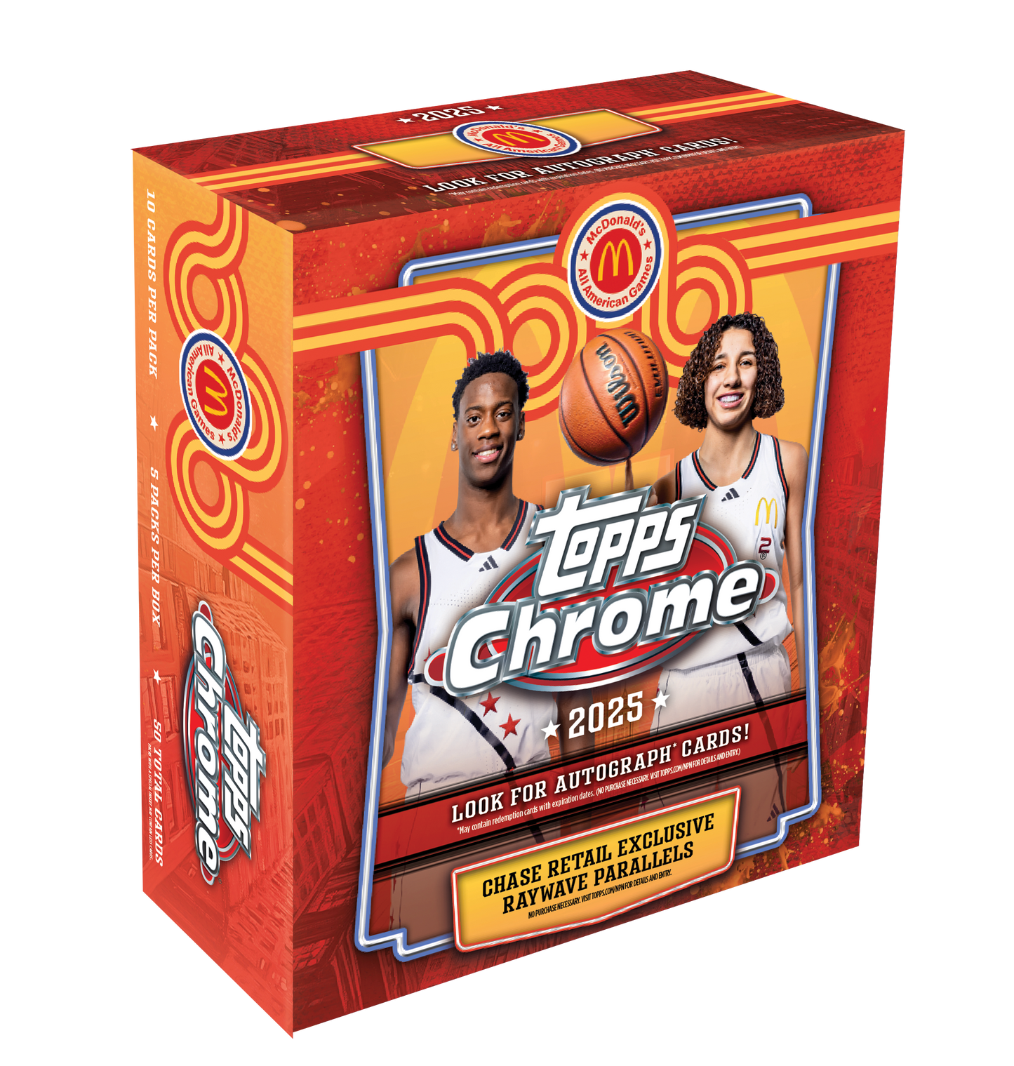 2025 Topps Chrome® McDonald’s All-American Basketball - Mega Box