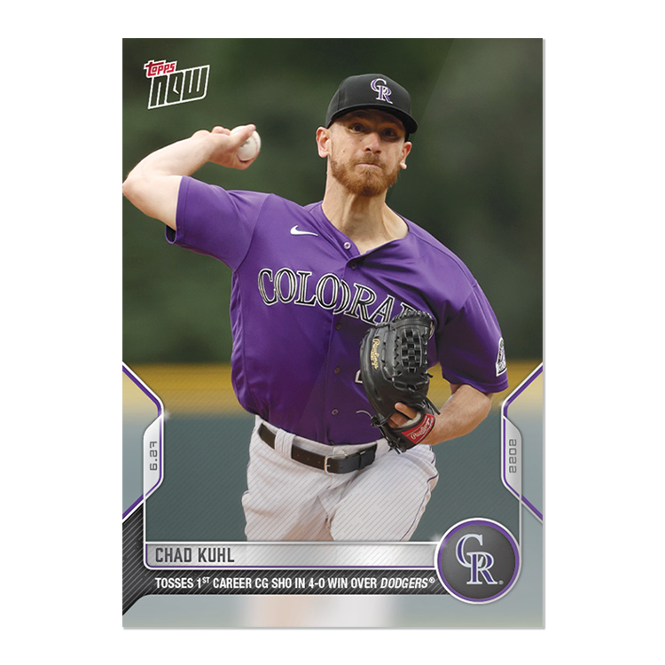 Chad Kuhl  - 2022 MLB Topps NOW® Card 421 - PR: 231