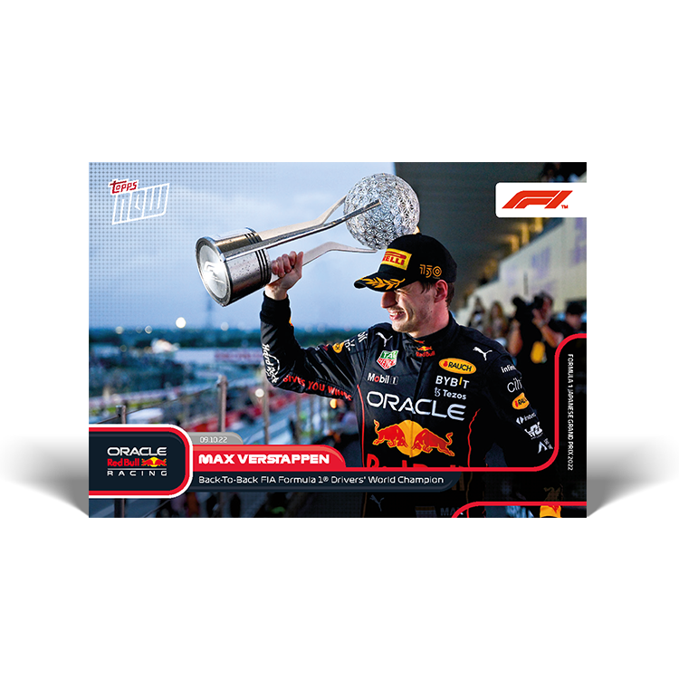 Back-To-Back World Champion joins select club - F1 Topps NOW® Card #63 - PR: 3817