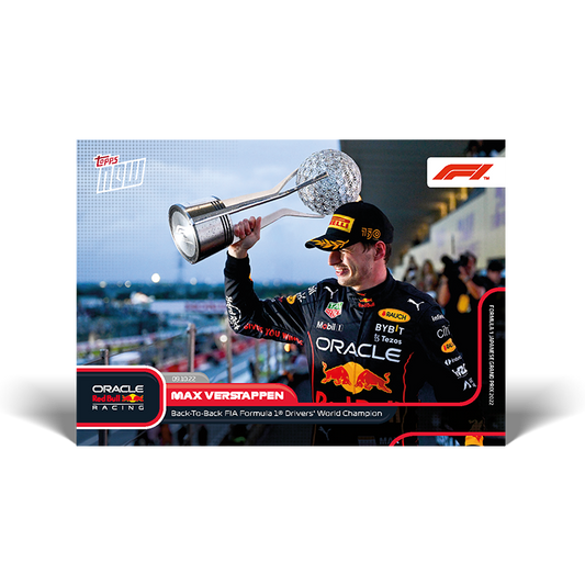 Back-To-Back World Champion joins select club - F1 Topps NOW® Card #63 - PR: 3817