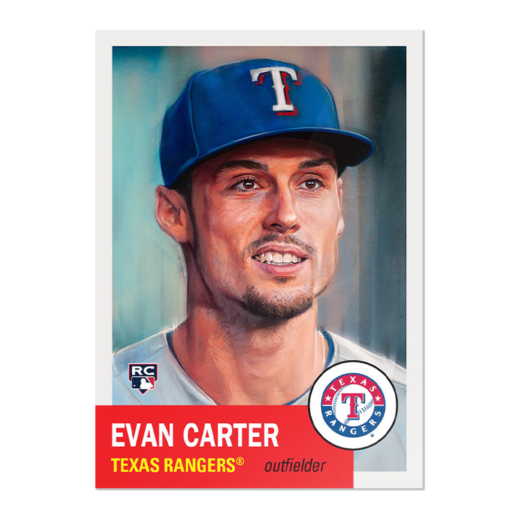 Topps MLB® Living Set® Card #703 - Evan Carter - PR: 3974