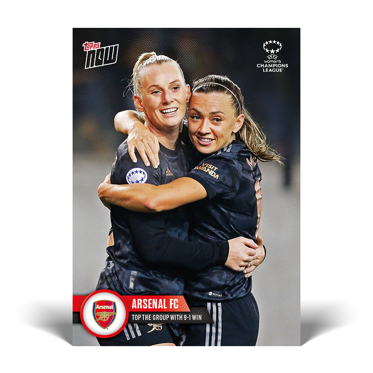 Top the group with 9-1 win - UWCL Topps NOW® Card #12 - PR: 180