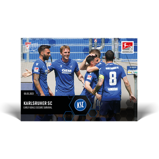 Early goals secure survival - Bundesliga Topps NOW® Card #197 - PR: 91
