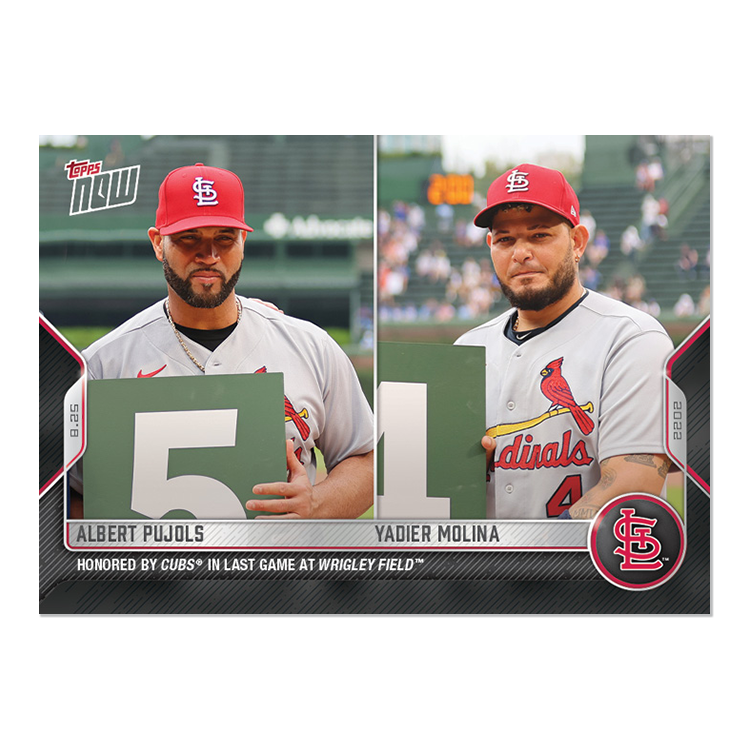 Yadier Molina/Albert Pujols  - 2022 MLB Topps NOW® Card 775 - PR: 949
