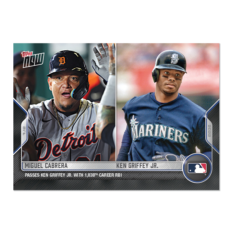 Miguel Cabrera/Ken Griffey Jr.  - 2022 MLB Topps NOW® Card 520 - PR: 876