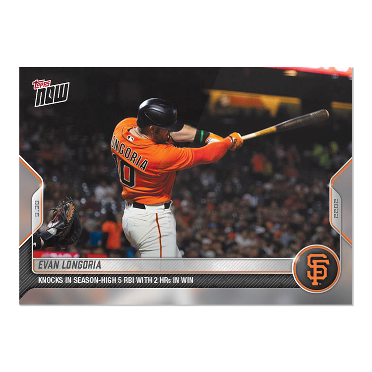 Evan Longoria  - 2022 MLB Topps NOW® Card 993 - PR: 236