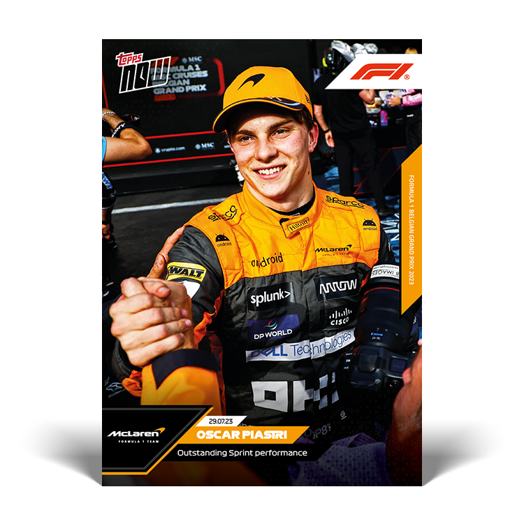 Outstanding sprint performance - F1 Topps NOW® Card #38 - PR: 1530