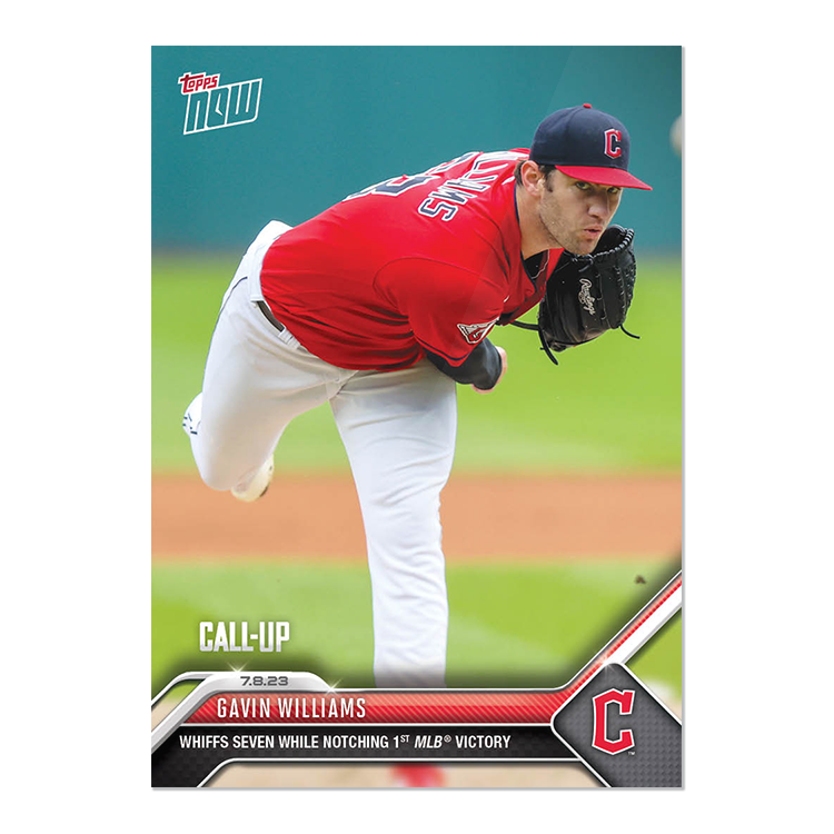Gavin Williams  - 2023 MLB Topps NOW® Card 539 - PR: 861